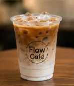 Iced Latte at Flow Cafe